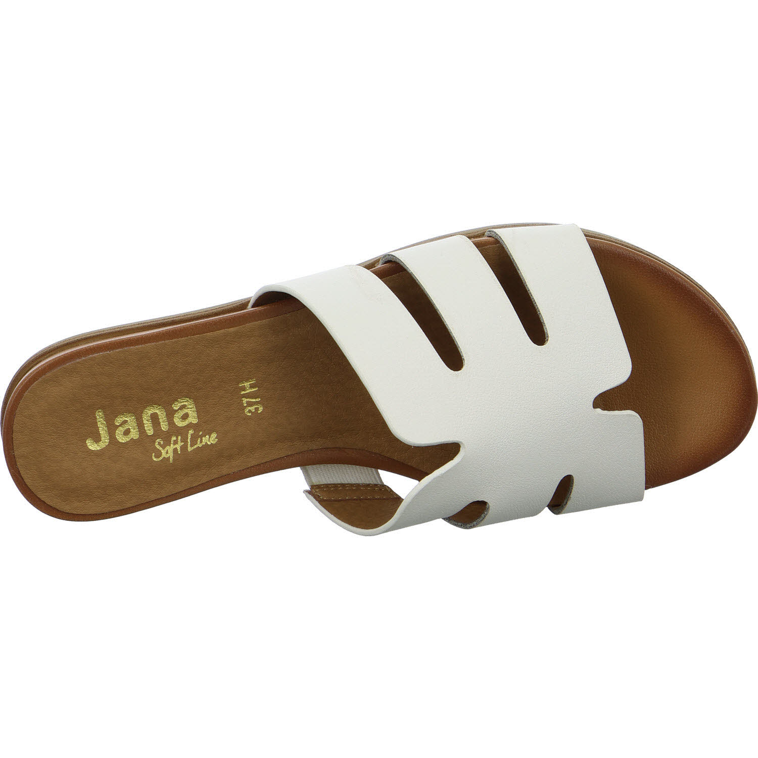 Jana Damen Pantoletten 8-27166-44/100 8-27166-44 white H (weit)