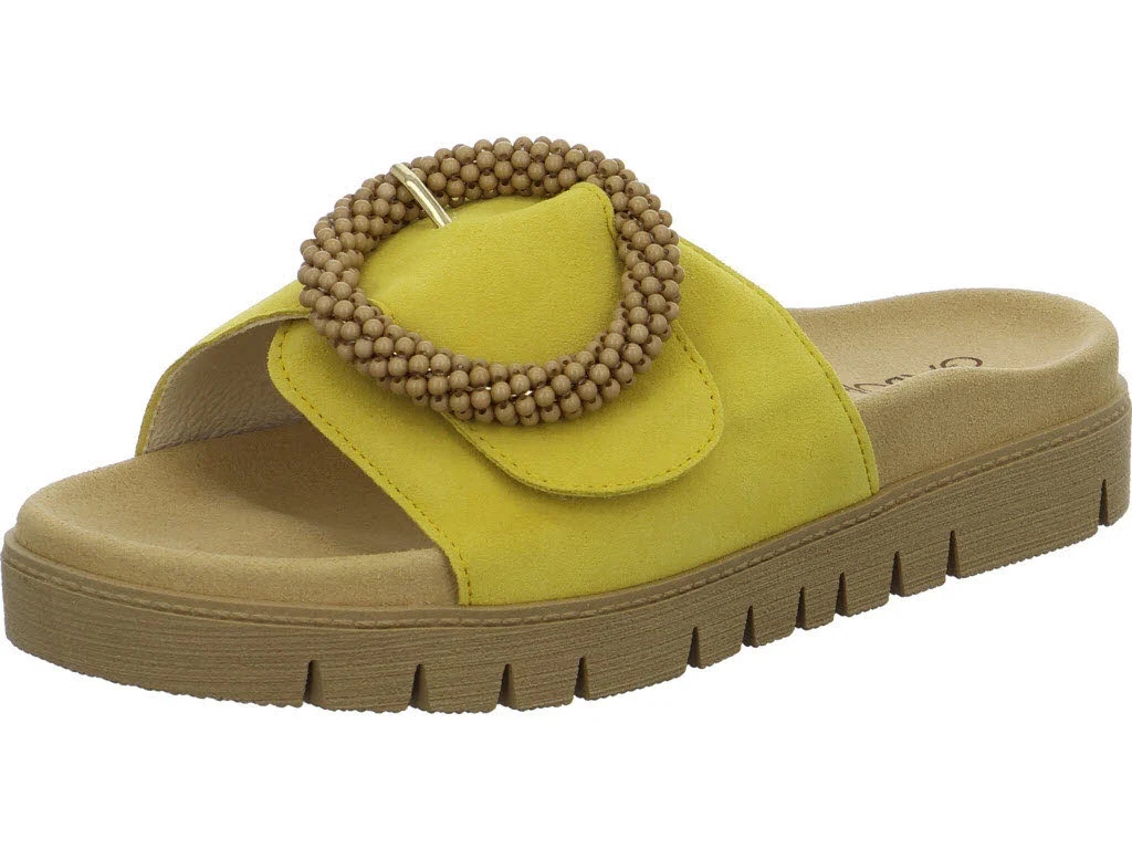Gabor Damen Pantoletten 83.745.10 83.745 dark sole F (schmal/normal)