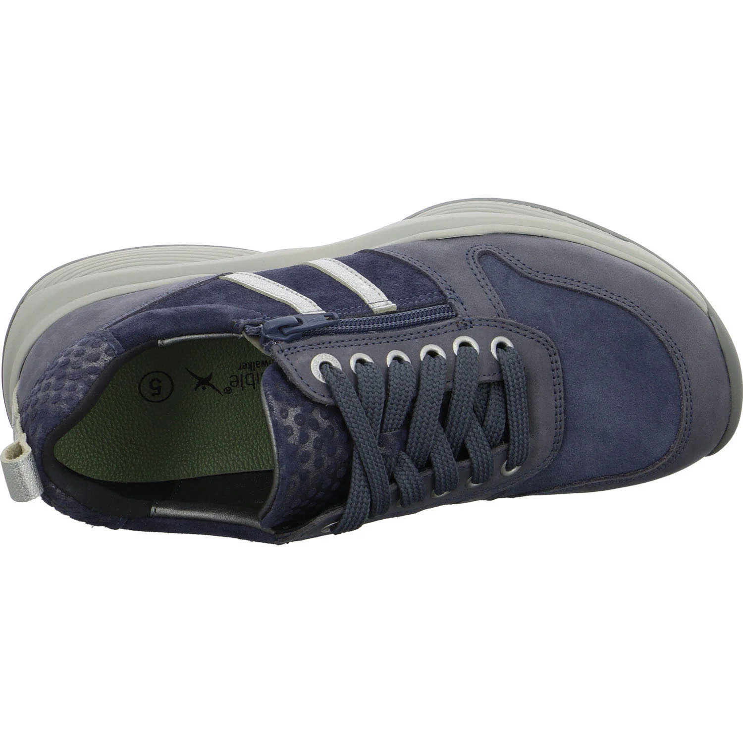 Xsensible Damen Schnürschuhe 30070.2/255-HX SWX3 denim comb HX (weit)