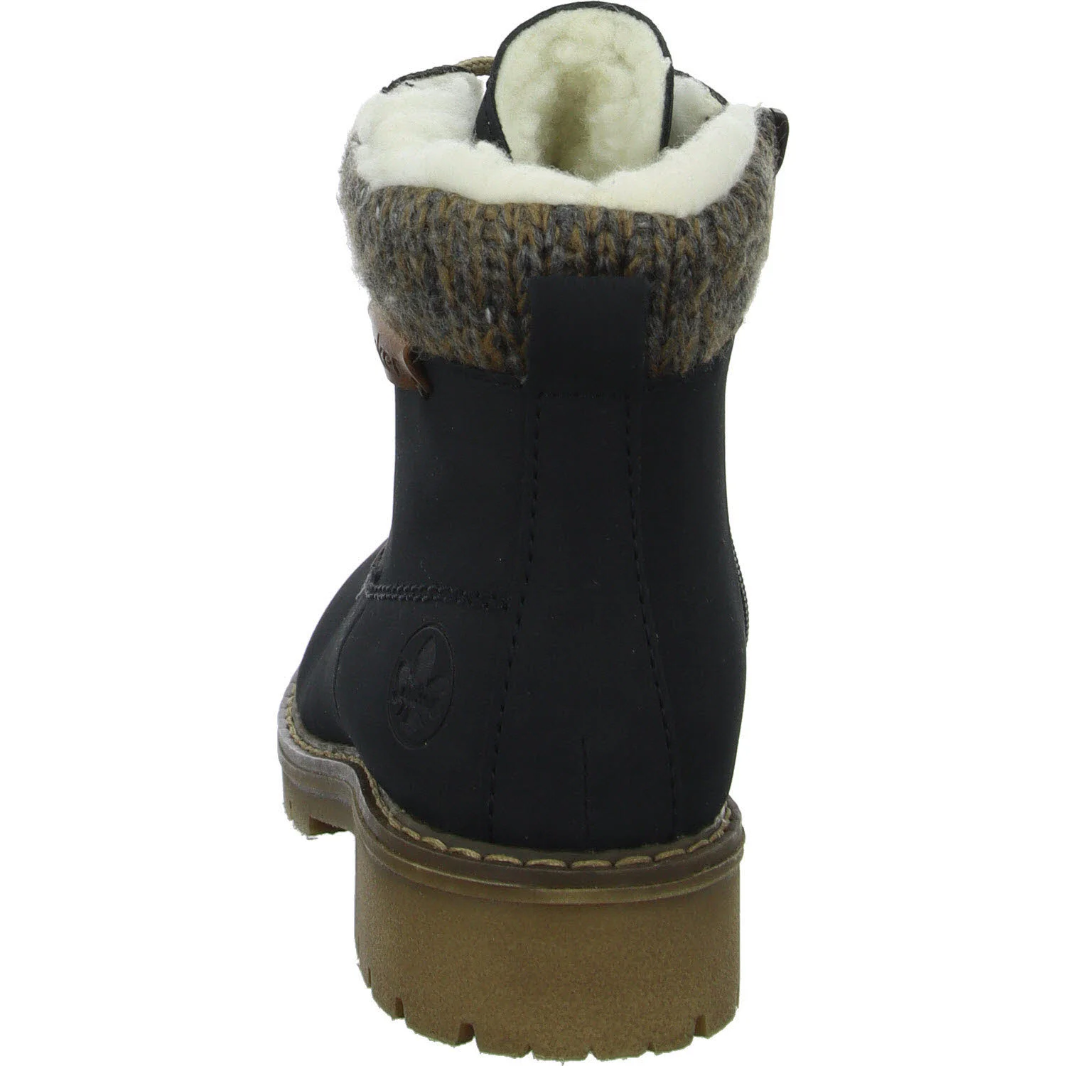 Rieker Damen Schnürstiefel warm Y9118-14 Y9118 pazifik/mogano/graphit F 1/2 (normal)