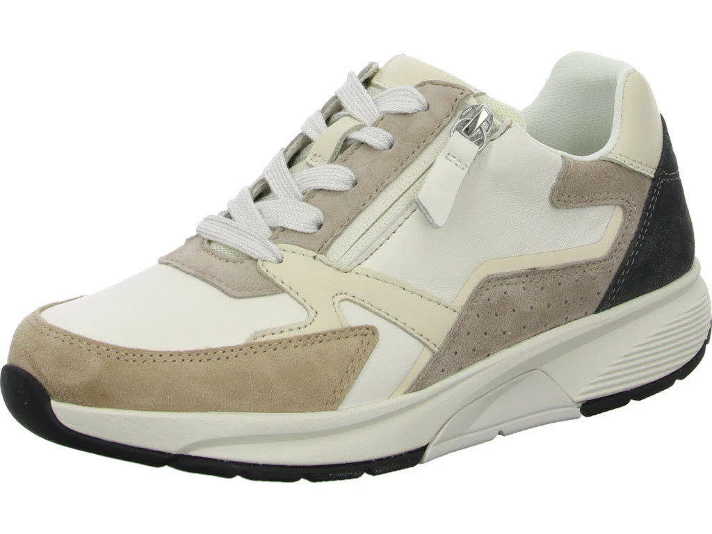 Gabor Rollingsoft Damen Schnürschuhe 86.878.54 86.878 offwh/sand/dkgrey G (normal)