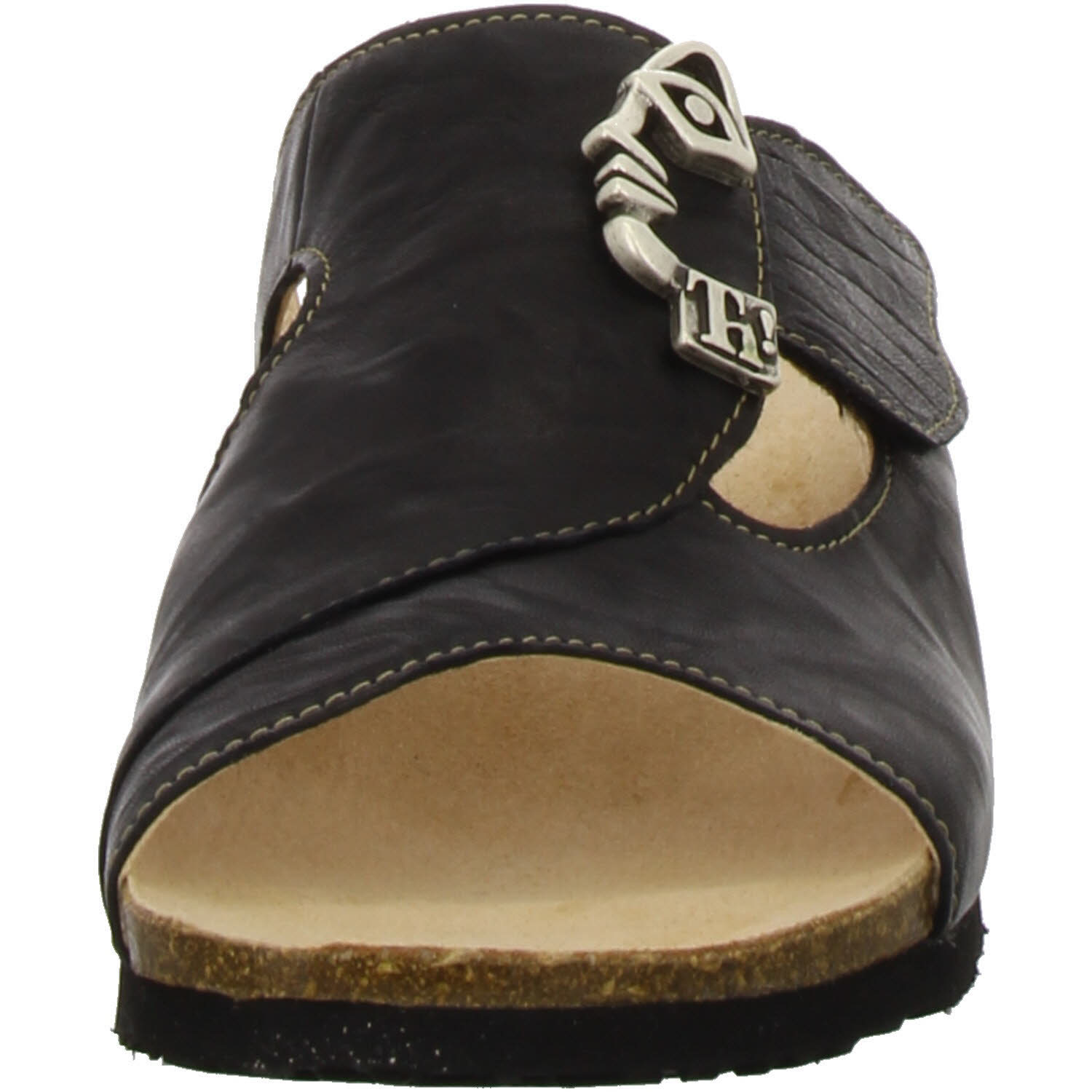 Think Damen Pantoletten 3-000124-0010 Mizzi schwarz F 1/2 (normal)