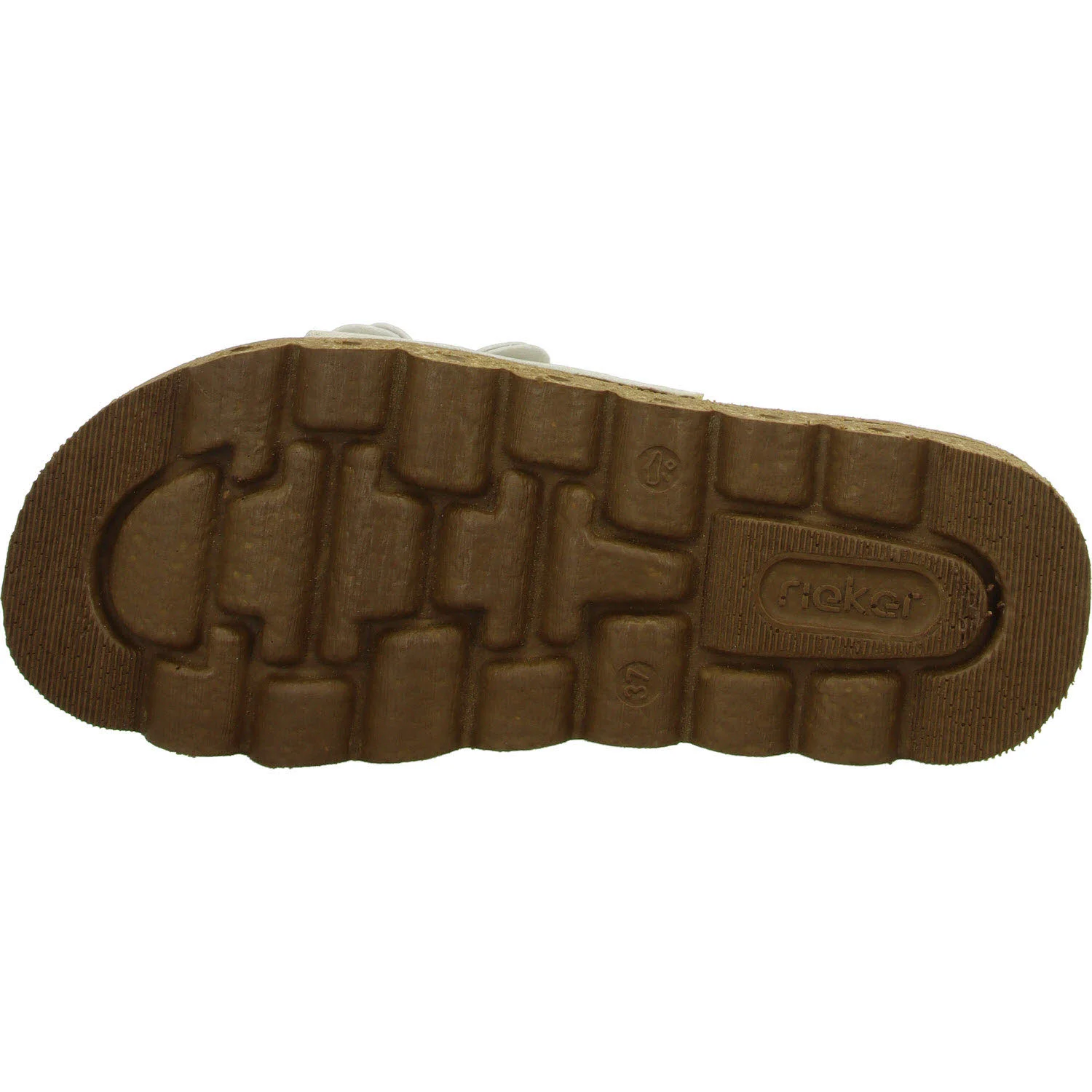 Rieker Damen Pantoletten V8763-60 V8763 muschel F 1/2 (normal)