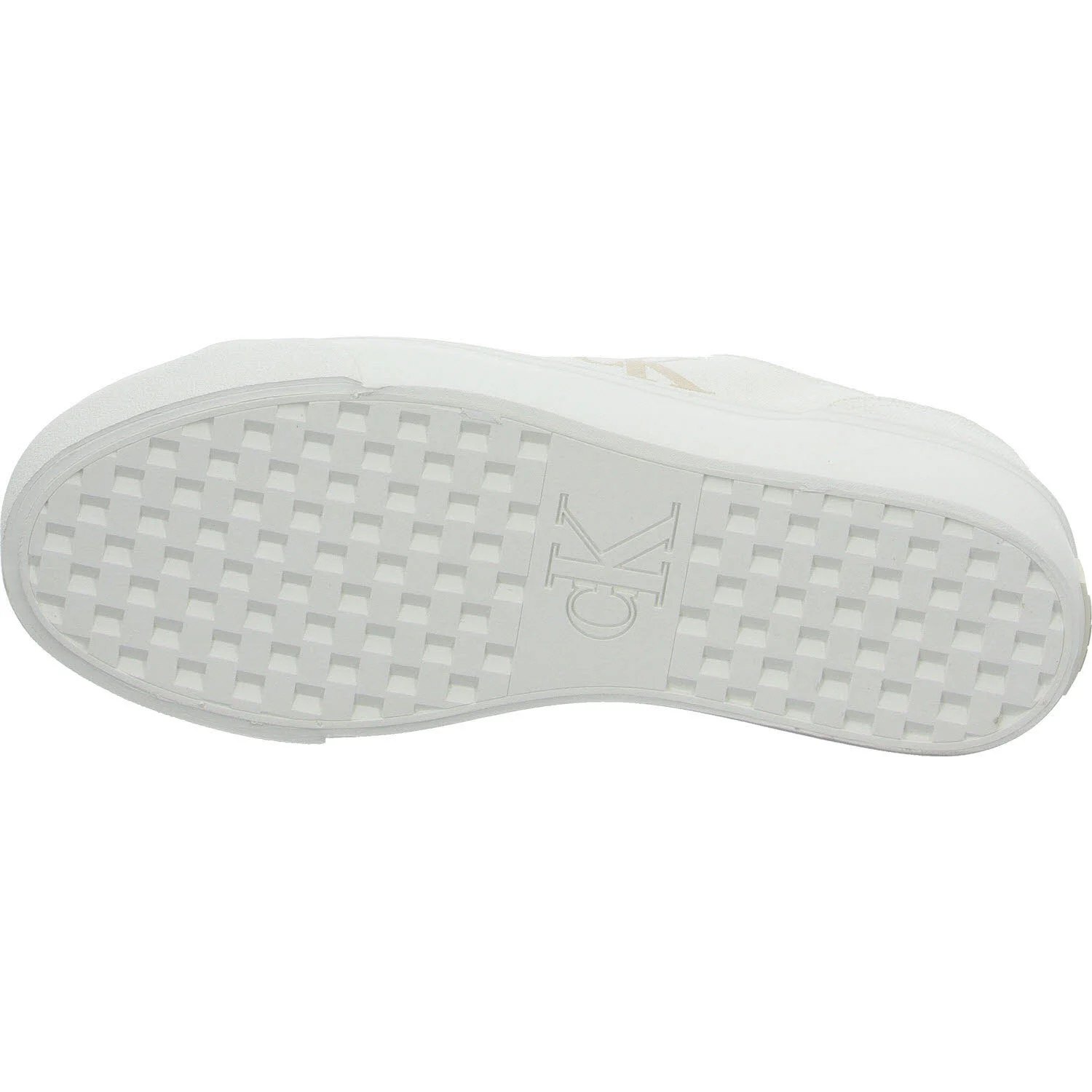 Calvin Klein Damen Schnürschuhe YW0YW0176301W VULC FLATFORM LOW CV MG triple bright white normal