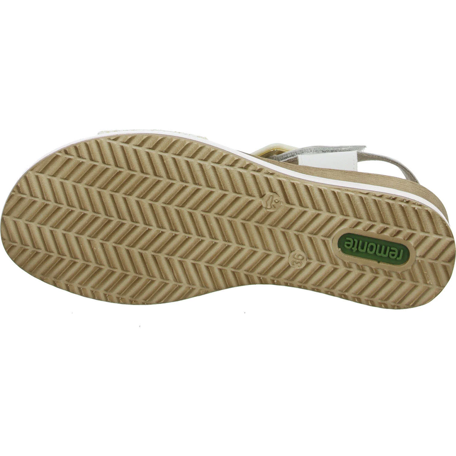 Remonte Damen Sandalen D6453-81 D6453 weiss-gold/weiss F 1/2 (normal)