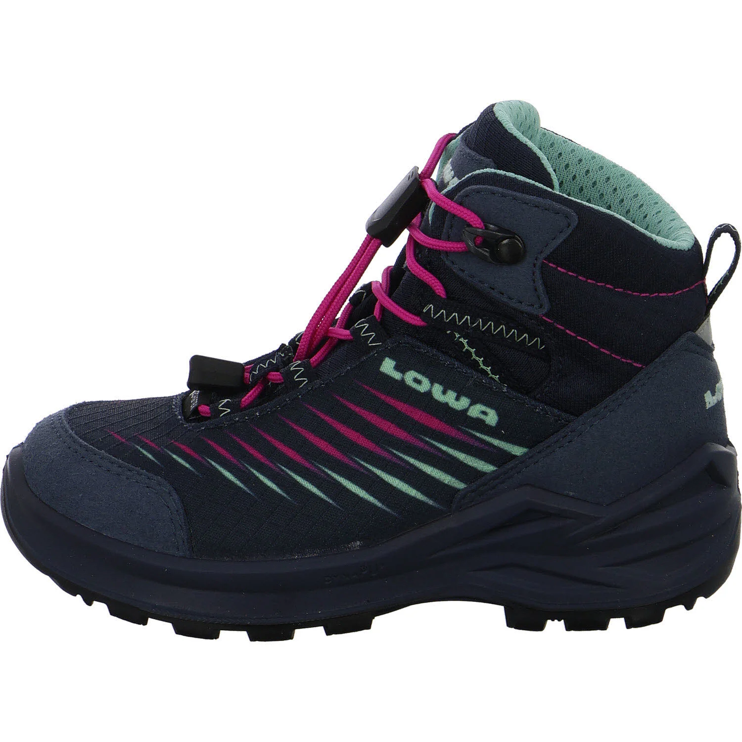 Lowa Kinder Schaftstiefel 641129/6924 Zirrox II GTX Mid Jr navy/pink normal