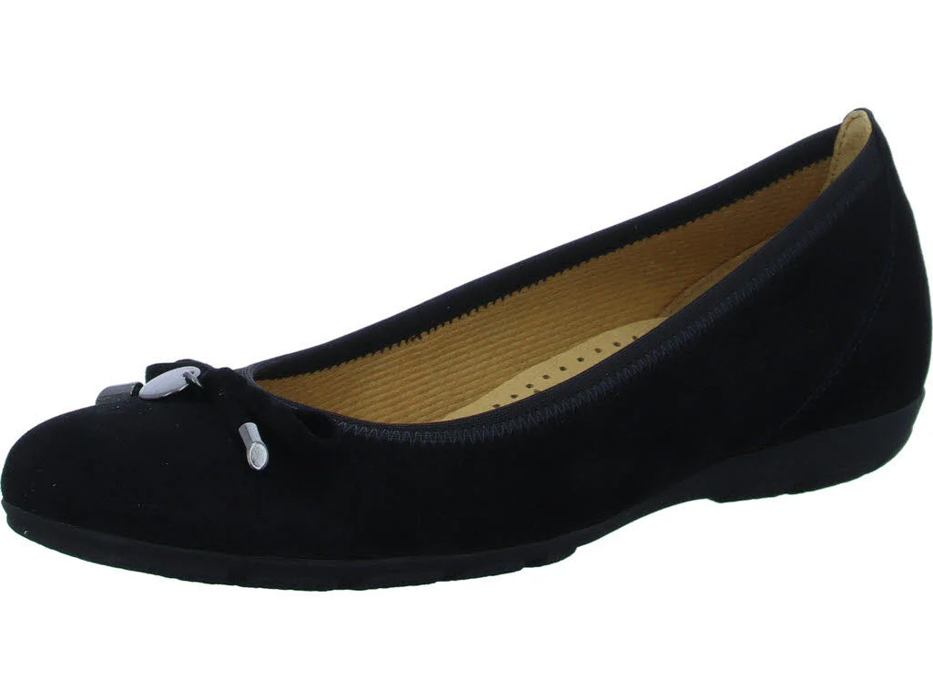 Gabor Damen Ballerina 04.164.17 44.164 schwarz F (schmal/normal)