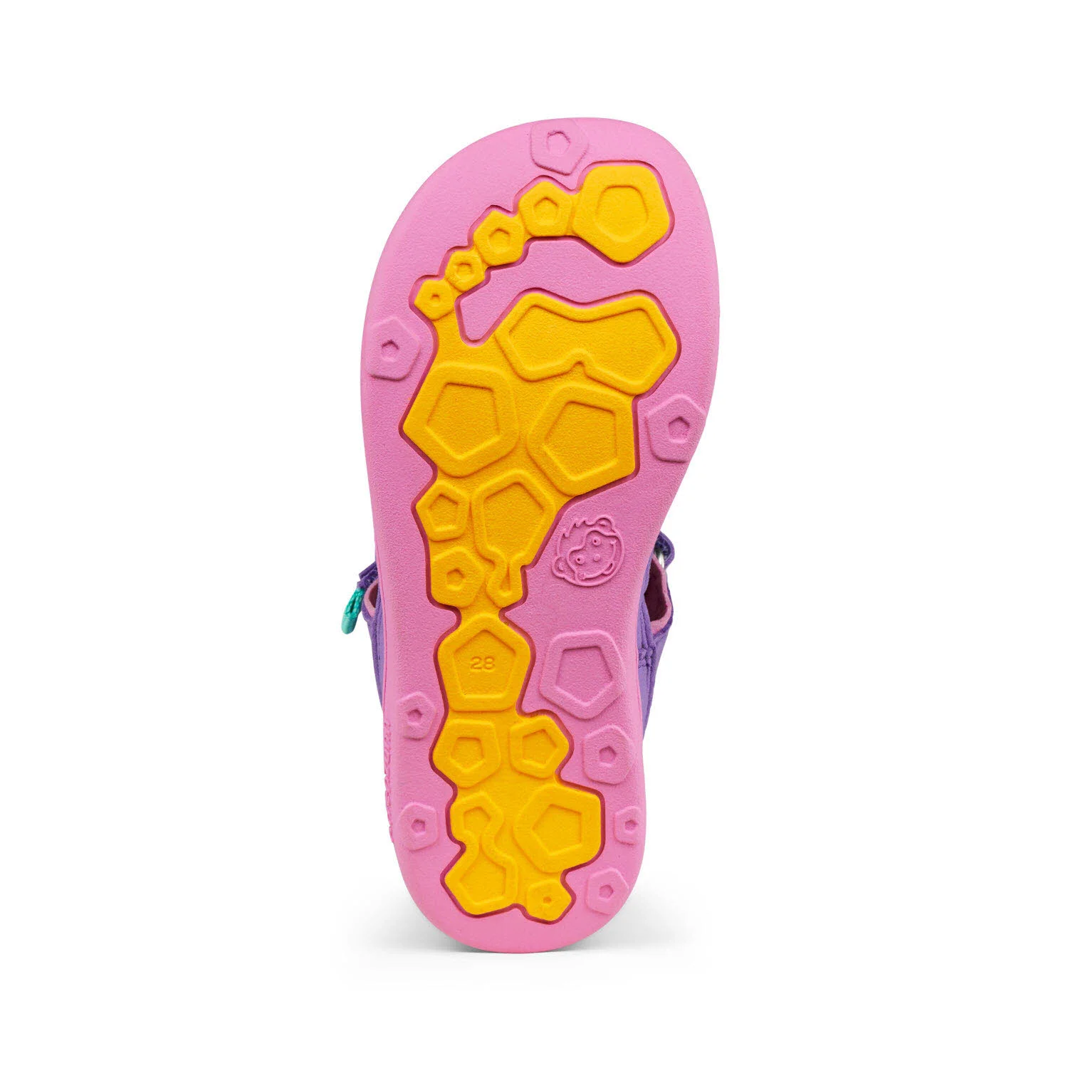 Affenzahn Kinder Sandalen 01724-40120 Sandale Vegan Breezy Kreativ Tukan pink/lila normal