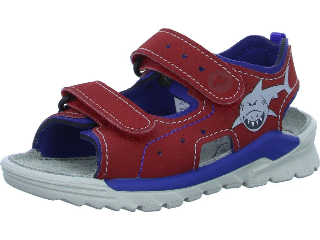 Element 1 von 8 (Bild) – Ricosta Kinder Sandalen 50 4500102/351 SURF rot/kobalt WMS mittel