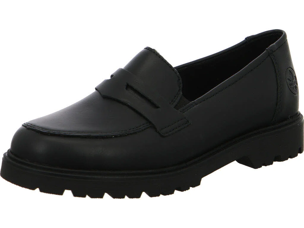 Rieker Damen Slipper 45560-02 45560 schwarz F (normal)