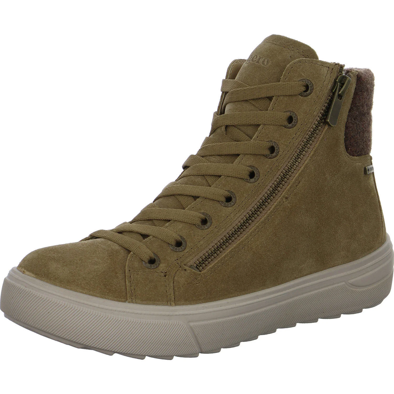 Legero Damen Schnürstiefel warm 2-000476-4400 Milena palude (beige) H (weit)