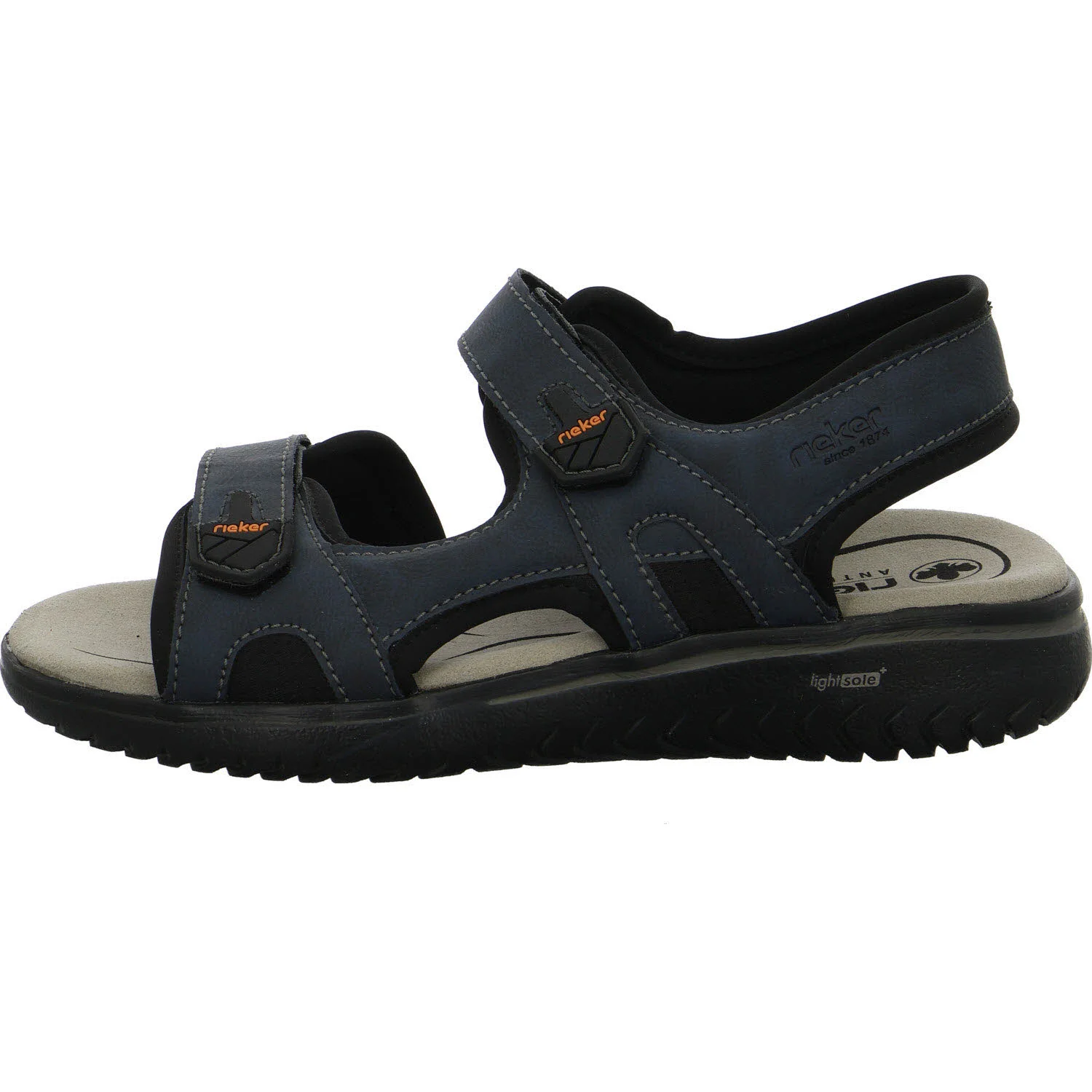 Rieker Herren Sandalen 26455-14 26455 midnight/schwarz G (weit)