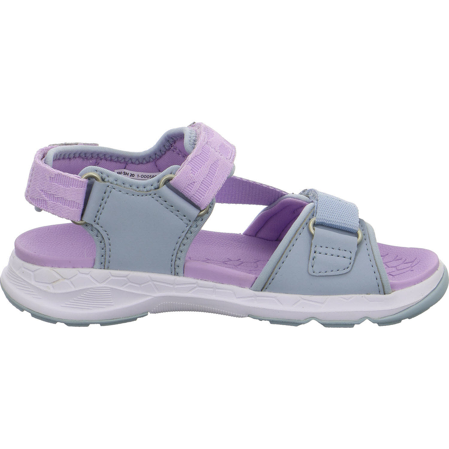 Superfit Kinder Sandalen 1-000580-8410 Criss Cross hellblau/lila WMS mittel