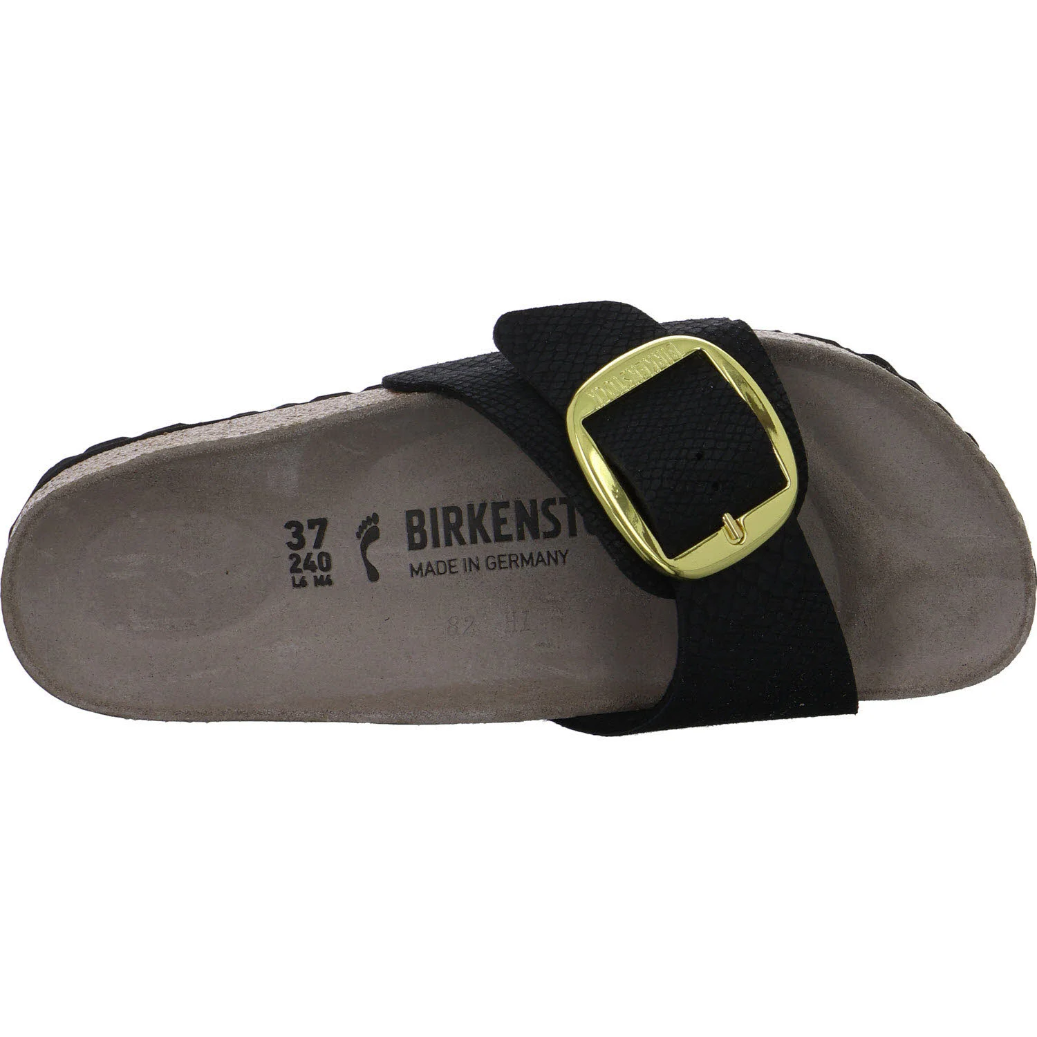 BIRKENSTOCK Pantoletten 1032965 Madrid Big Buckle python black schmal