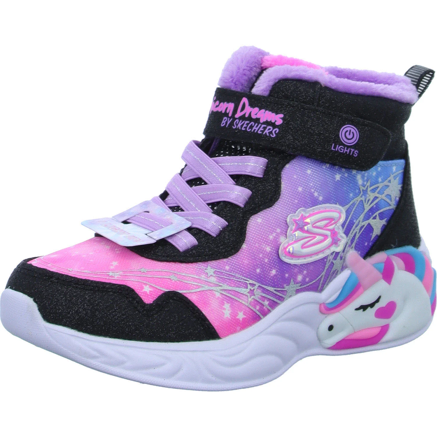 Element 2 von 8 (Bild) – Skechers Kinder Winterstiefel 303057L BKMT S-Lights: Unicorn Dreams - Magical Cove black/multi normal
