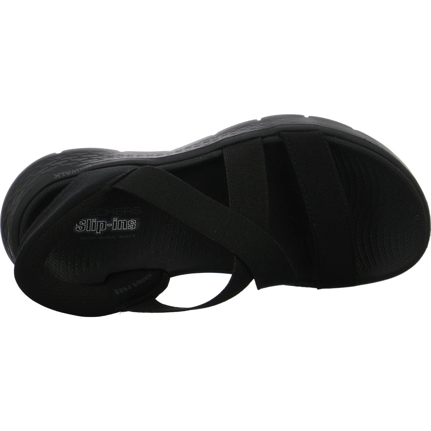 Skechers Damen Sandalen 141489 BBK GO WALK Flex Sandal - Glimmer black normal