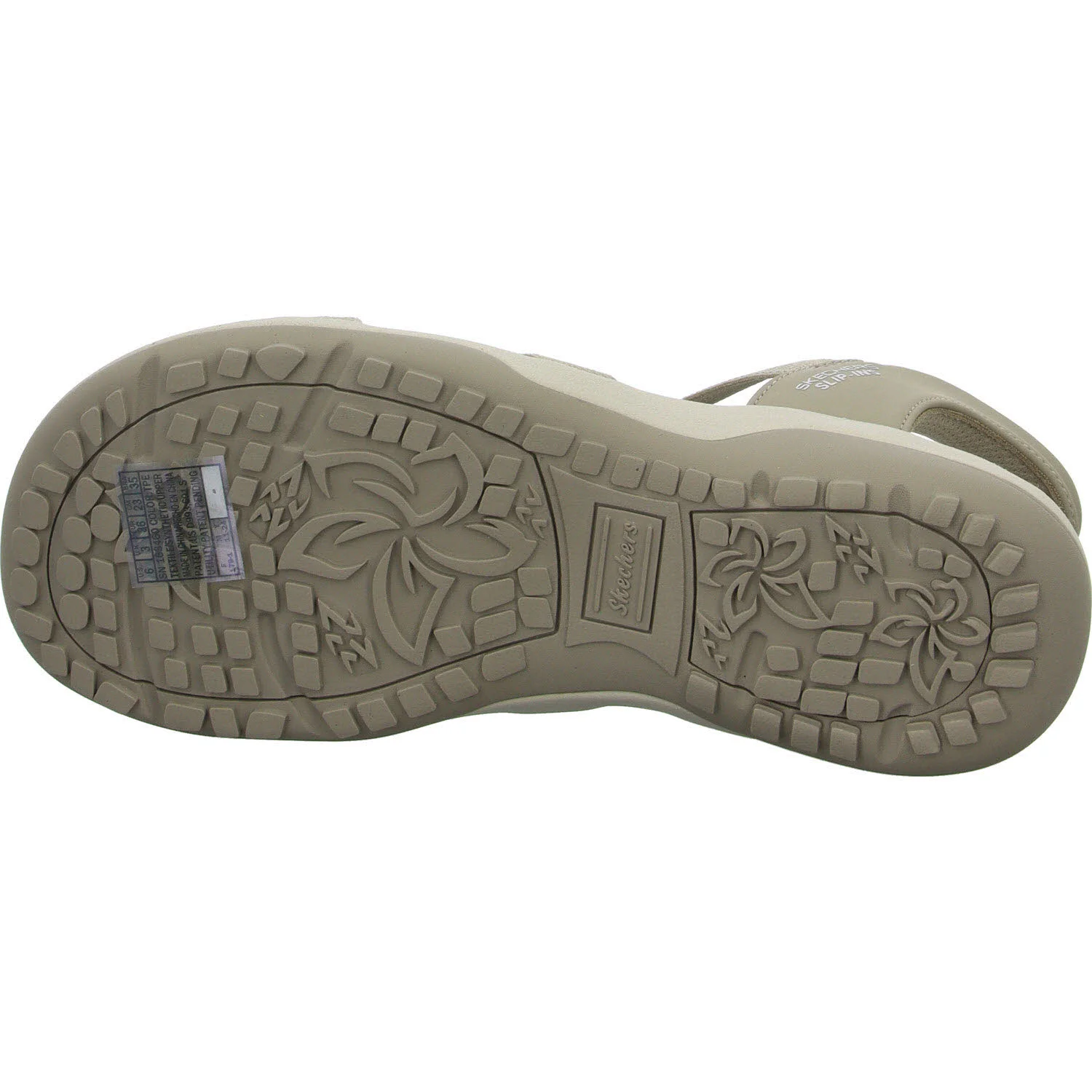 Skechers Damen Sandalen 163460 TPE Reggae Slim - Stretch Flex taupe normal