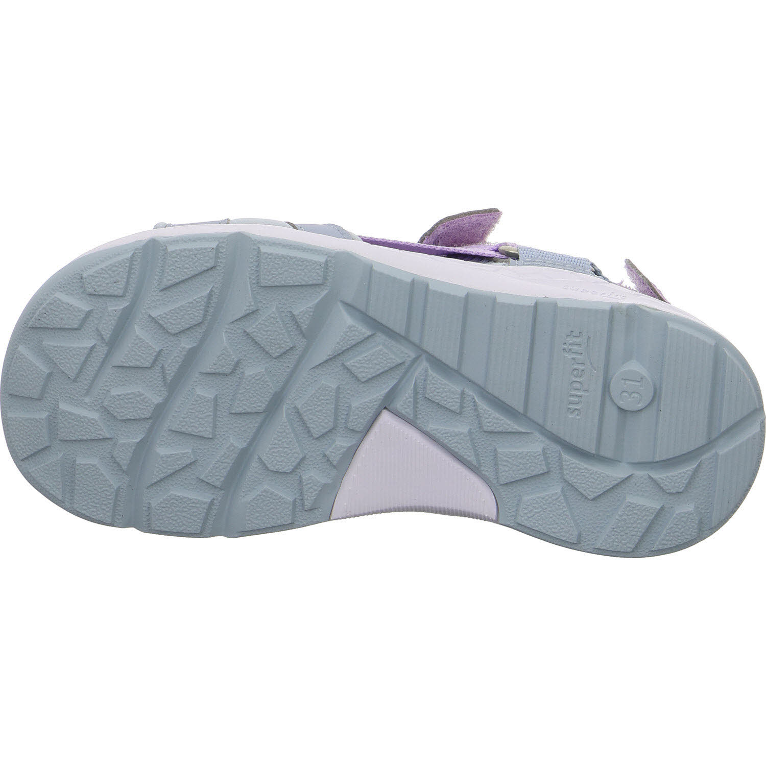 Superfit Kinder Sandalen 1-000580-8410 Criss Cross hellblau/lila WMS mittel