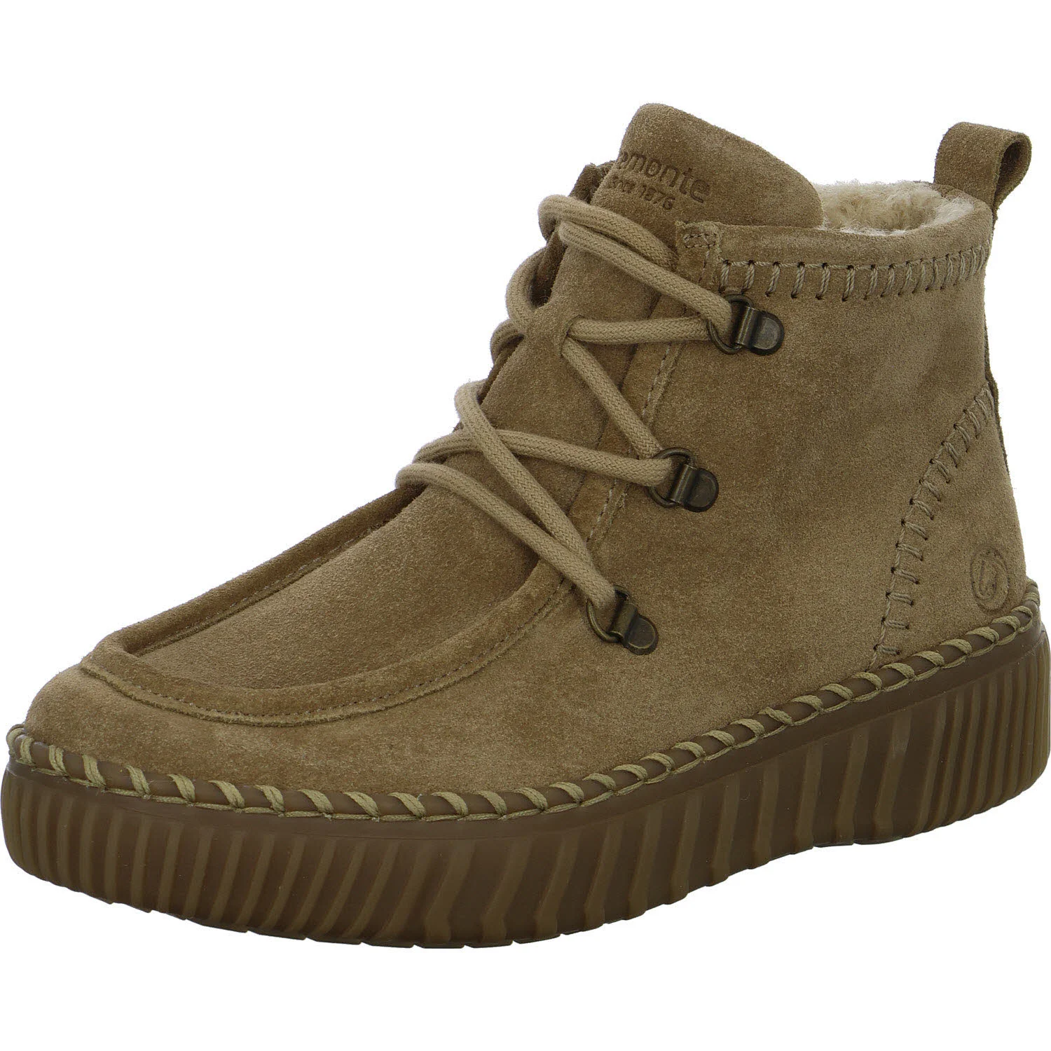 Element 2 von 8 (Bild) – Remonte Damen Schnürstiefel warm D4A72-20 D4A72 camel G (weit)