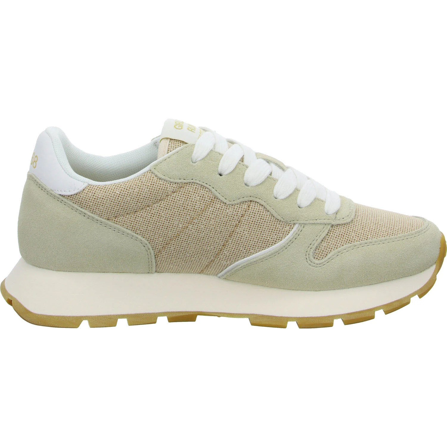 SUN68 Damen Schnürschuhe Z35203 43 ALLY GLITTER TEXTILE oro normal