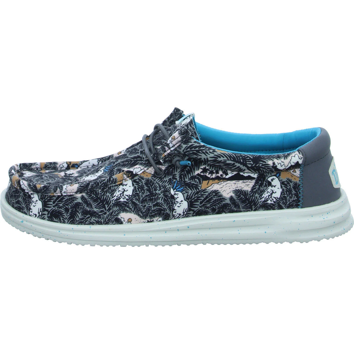 Element 6 von 8 (Bild) – heydude Herren Slipper HD40702-0HI Wally H2O Tropical Black Tropical weit