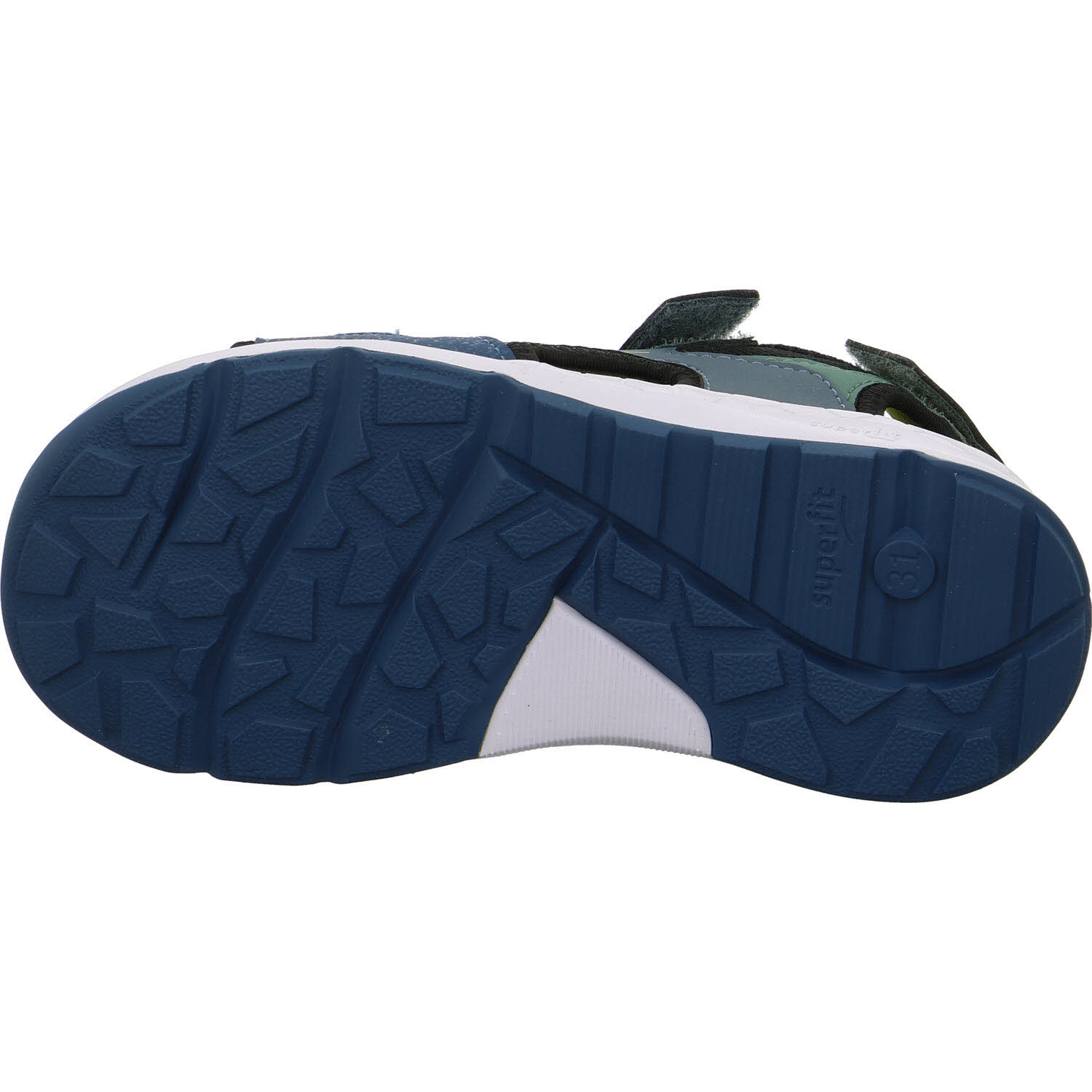 Superfit Kinder Sandalen 1-000583-8060 Criss Cross blau/gelb WMS mittel