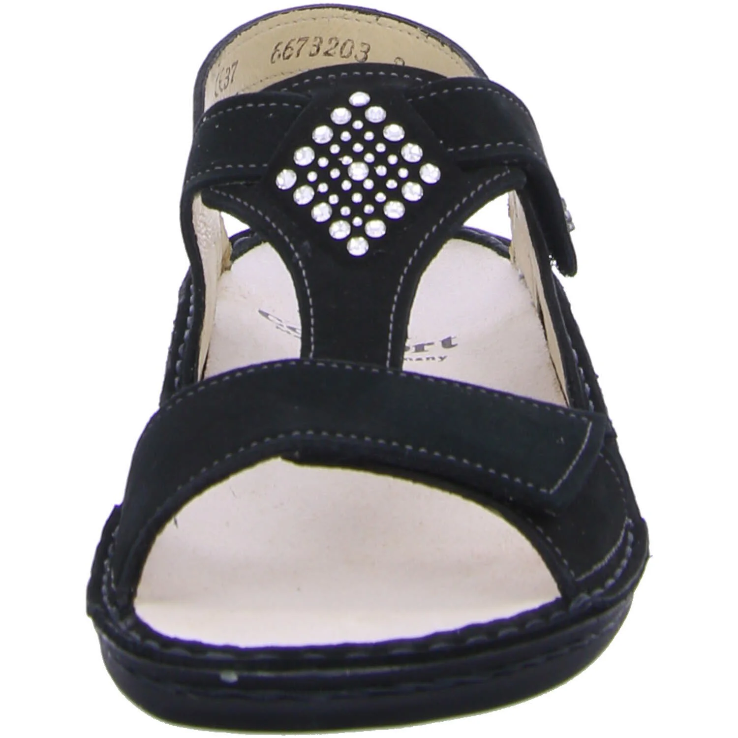 Element 3 von 7 (Bild) – Finn Comfort Damen Sandalen 02807-007099 Calvia schwarz weit