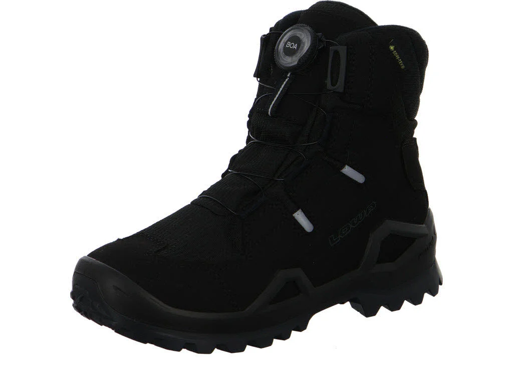 Lowa Kinder Winterstiefel 641745/9999 Milo Evo GTX Hi Boa Jr schwarz/schwarz normal