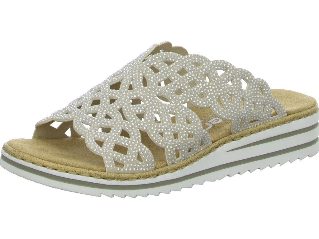 Rieker Damen Pantoletten V0689-63 V0689 ginger E 1/2 (schmal)