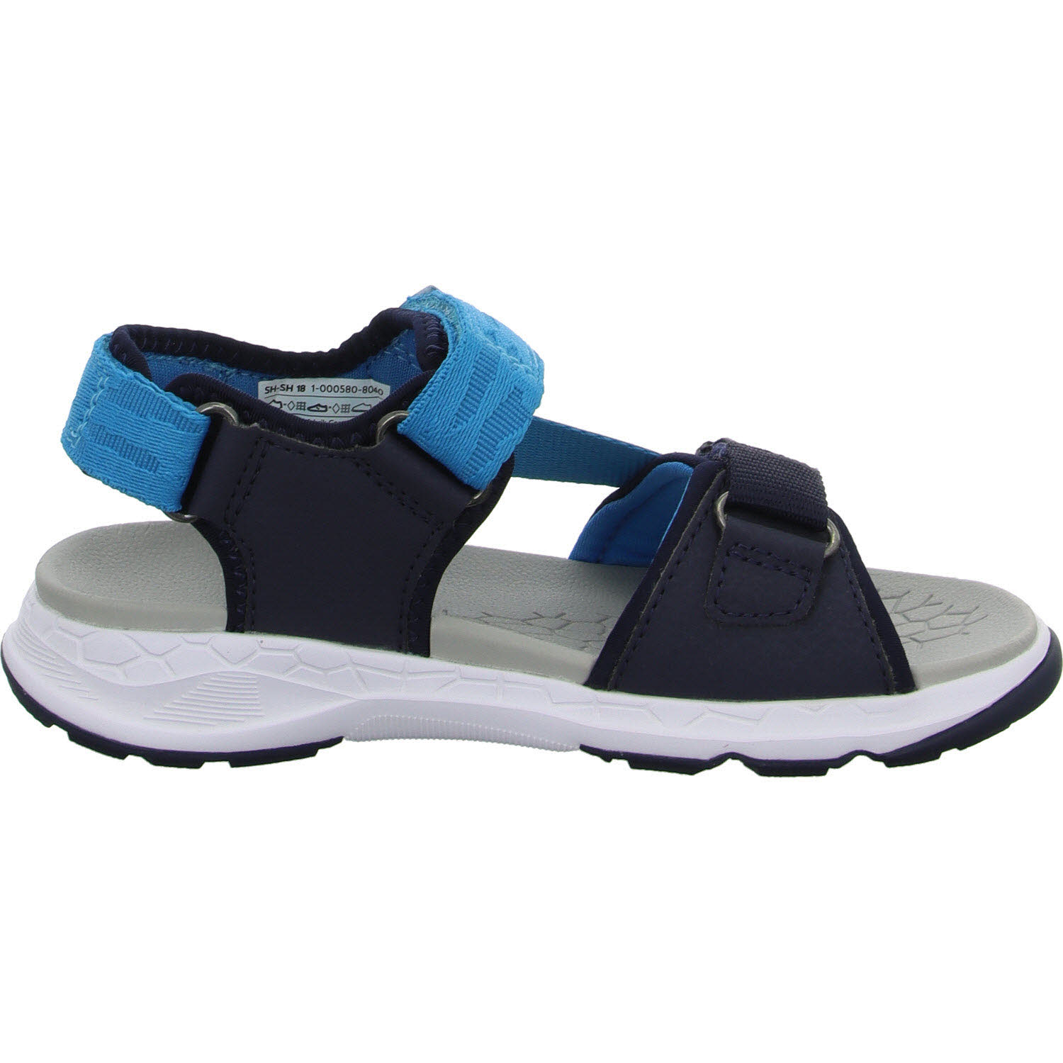 Superfit Kinder Sandalen 1-000580-8040 Criss Cross blau/türkis WMS mittel