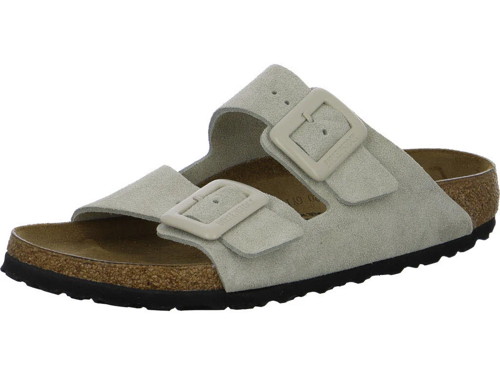 BIRKENSTOCK Pantoletten 1033088 Arizona Cushion Buckle oyster schmal