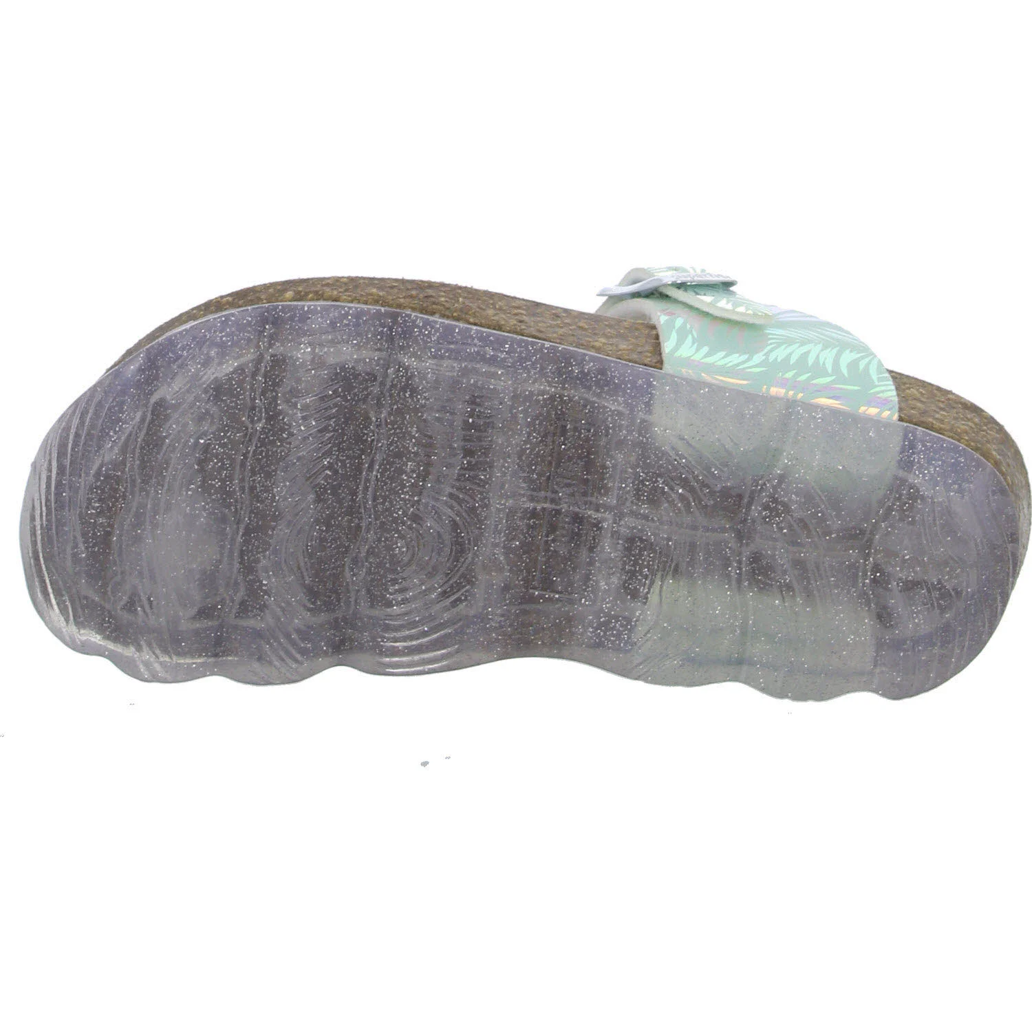 Superfit Kinder Pantoletten 000125-7500 JELLIES HELLGRÜN/SILBER WMS mittel