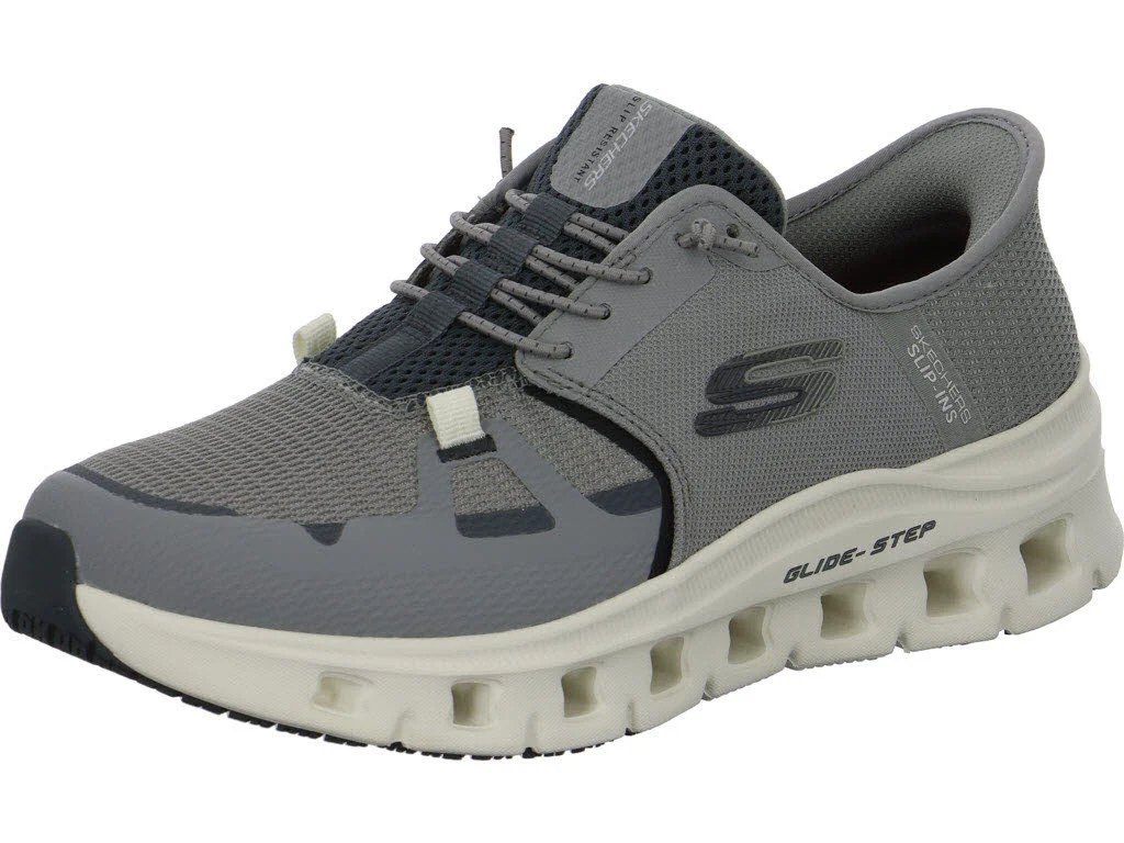 Skechers Herren Slipper 200337EC GYCC Glide-Step Pro SR grey/charcaol normal