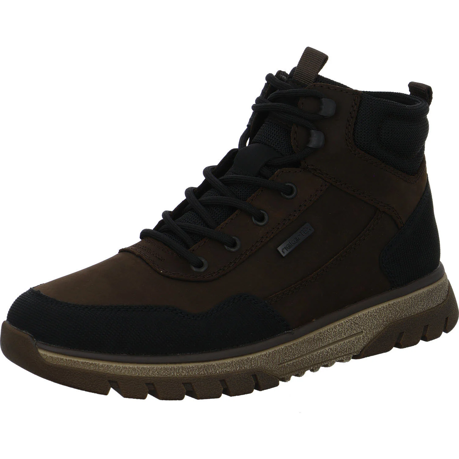Rieker Herren Schnürstiefel warm B9310-24 B9310 schwarz/cigar/schwarz H (extra weit)