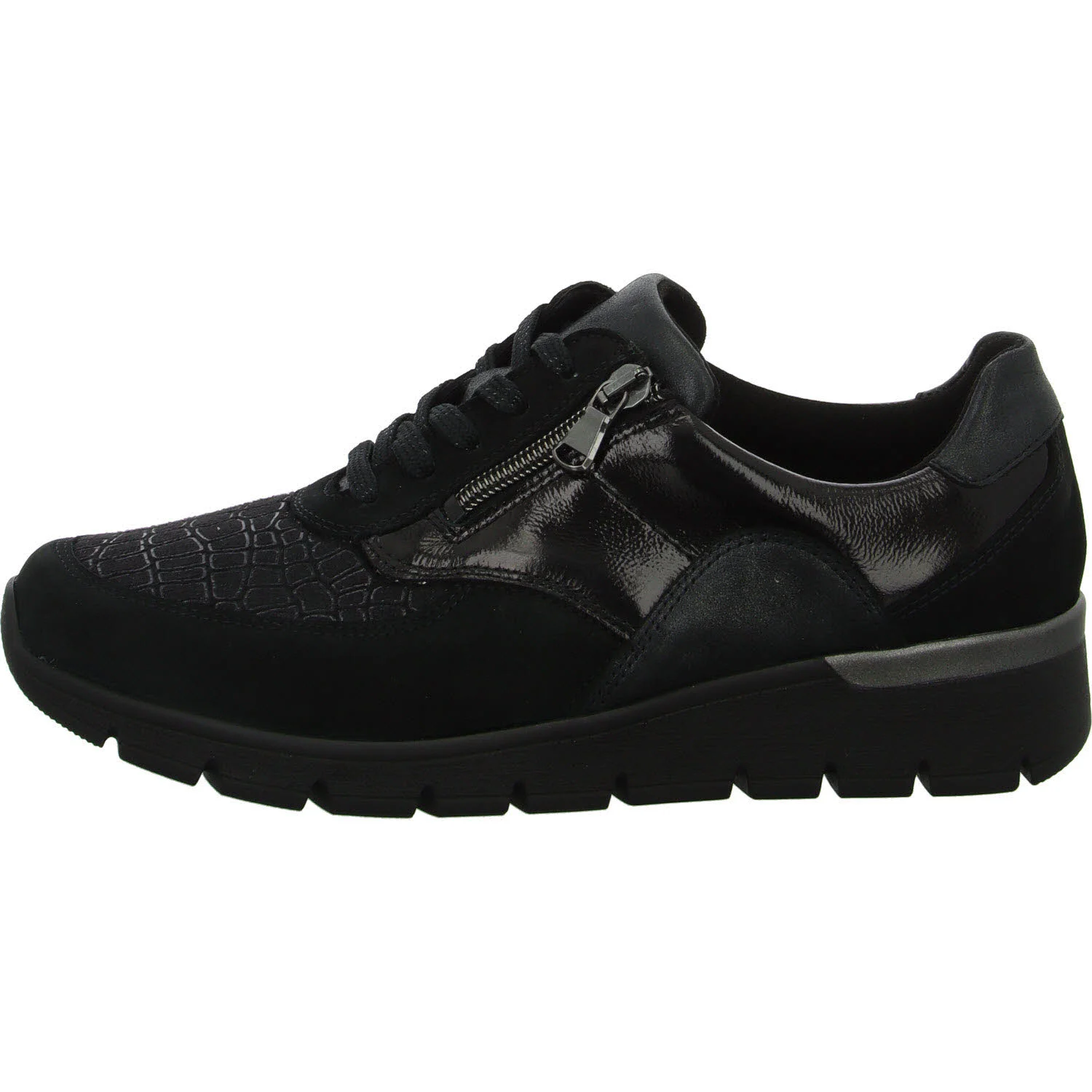 Element 6 von 8 (Bild) – Waldläufer Damen Schnürschuhe 626K02-413 K-Ramona schwarz K (extra weit)