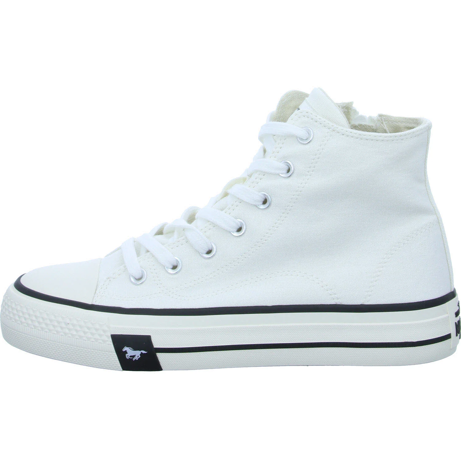 Mustang Damen Schnürstiefel 1482301-1 1482301 weiß normal