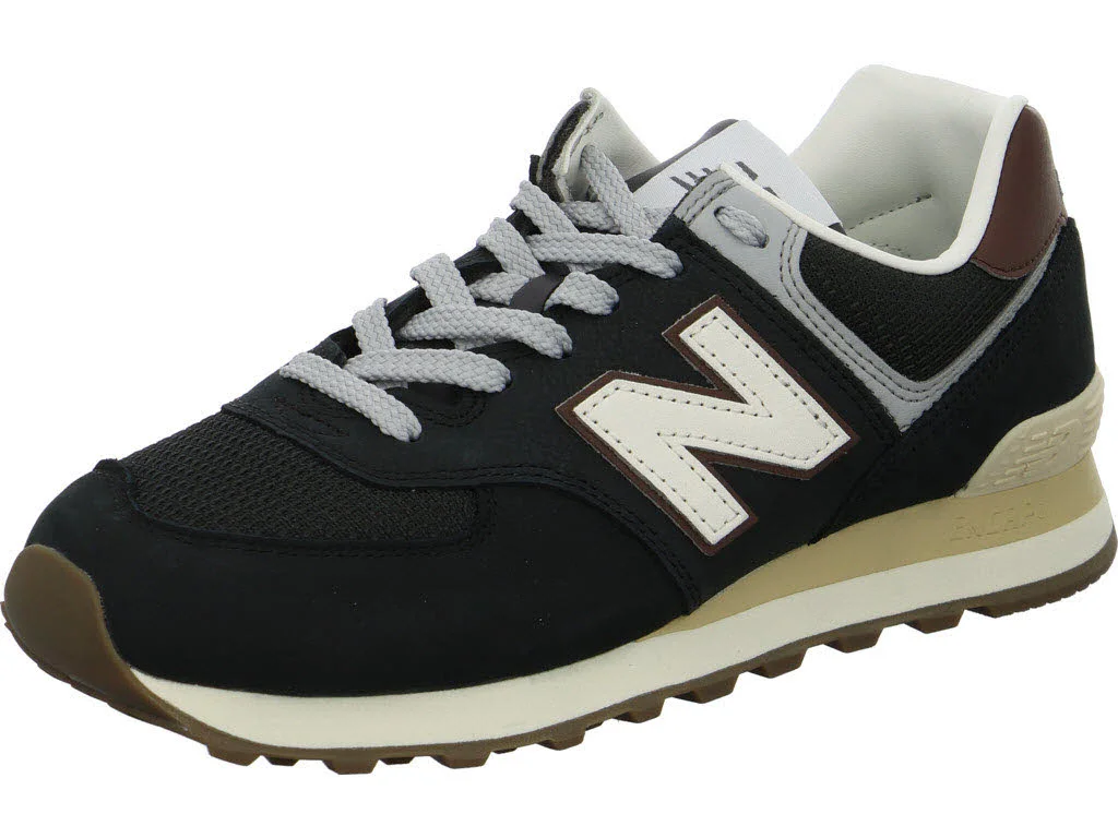 New Balance Herren Schnürschuhe U5748SB 574 brown/dark silver metallic normal
