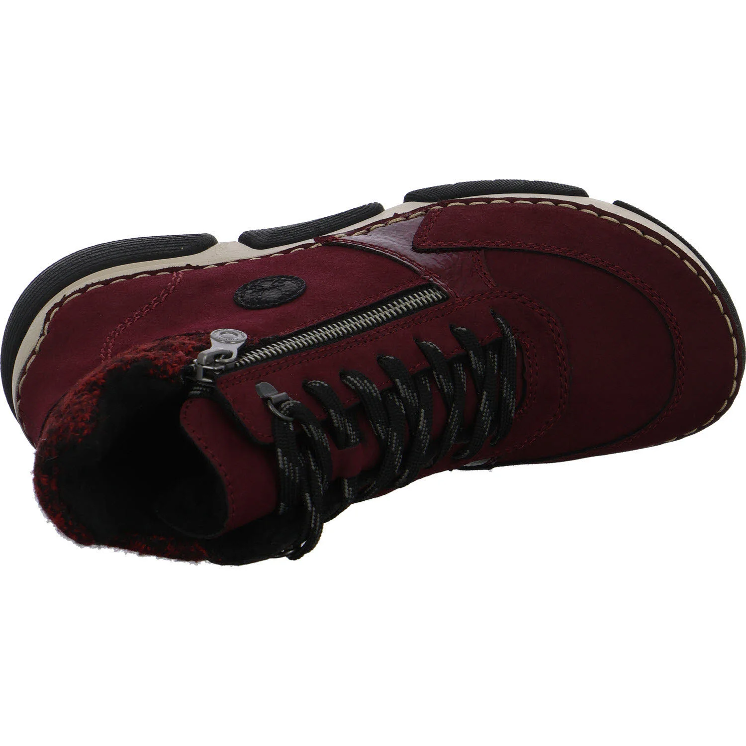 Element 8 von 8 (Bild) – Rieker Damen Schnürstiefel warm 45960-35 45960 bordeaux/red/rot-schwarz/schwarz F 1/2 (normal)
