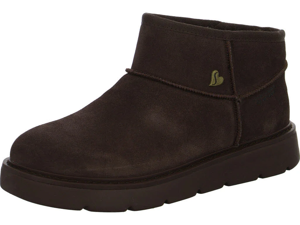Skechers Damen Stiefelette warm 167848 CHOC Keepsakes Cozy - Cozy Mini choco normal