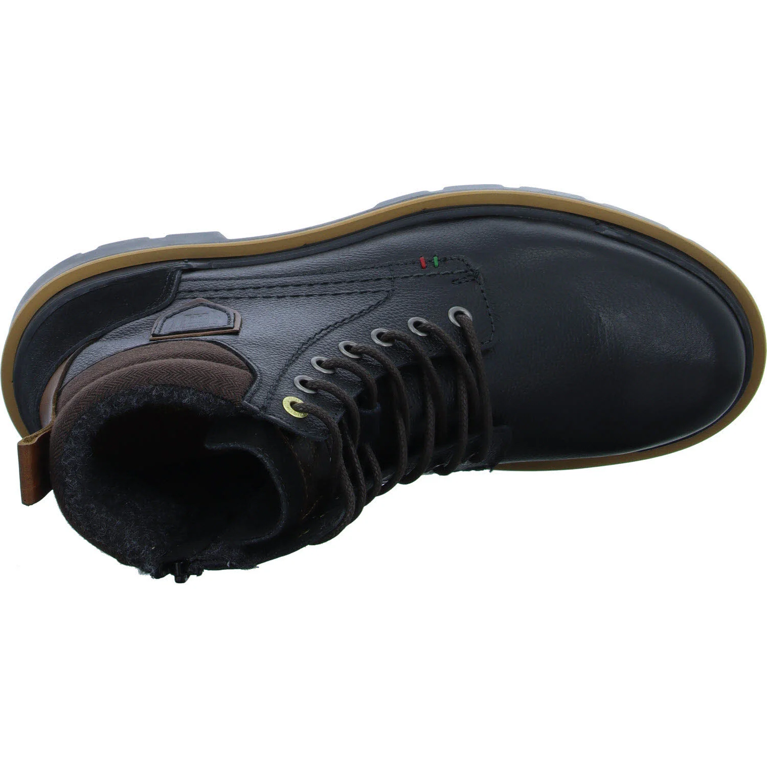 Pantofola d'Oro Herren Schnürstiefel 10233051.25Y PONTIDA FELT UOMO HIGH black normal
