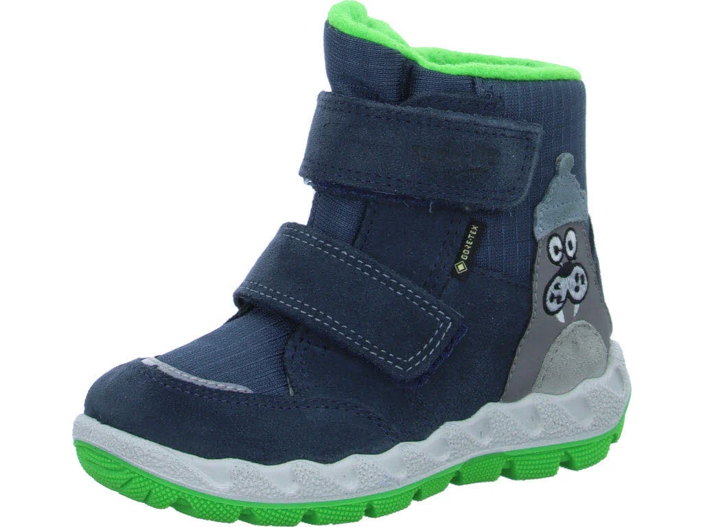 Element 1 von 8 (Bild) – Superfit Kinder Winterstiefel 1-006014-8000 ICEBIRD BLAU/GRÜN WMS weit