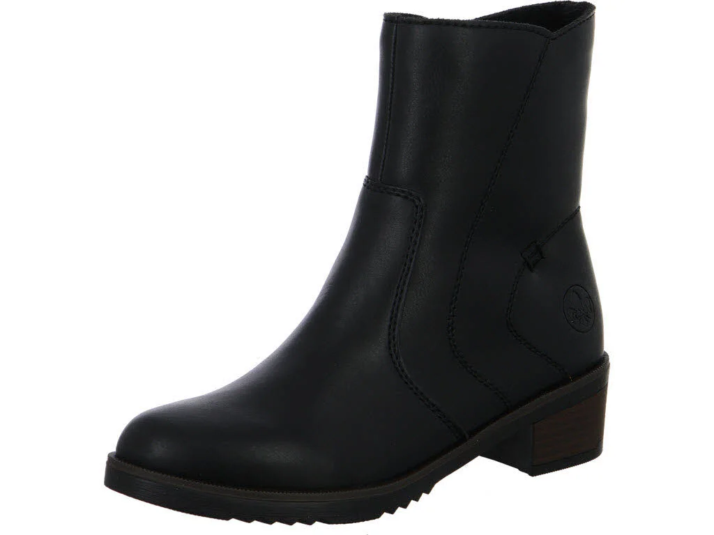 Rieker Damen Stiefeletten Y0581-00 Y0581 schwarz F (normal)