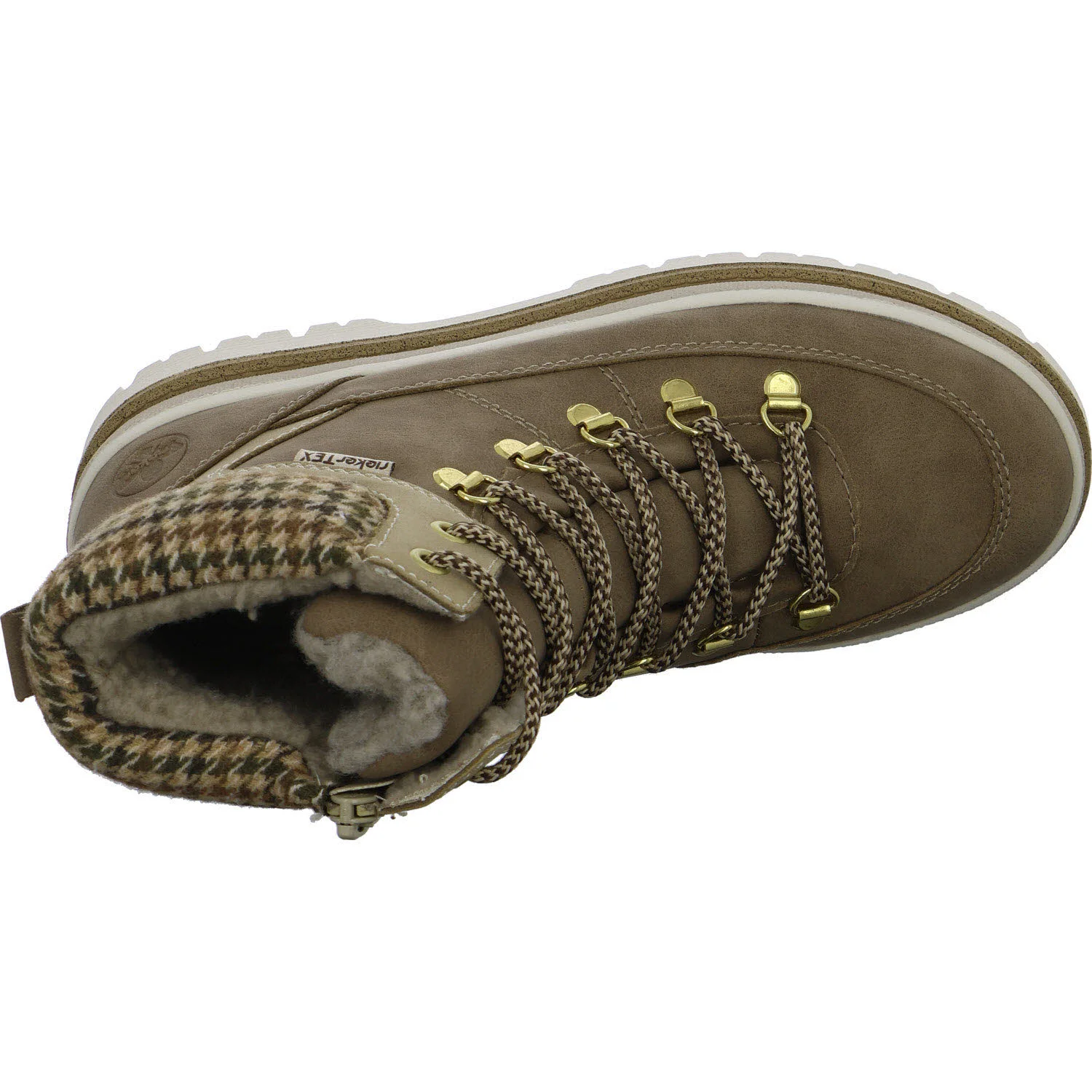 Element 8 von 8 (Bild) – Rieker Damen Schnürstiefel warm Y6210-64 Y6210 fango/porzellan/natur-multi F 1/2 (normal)