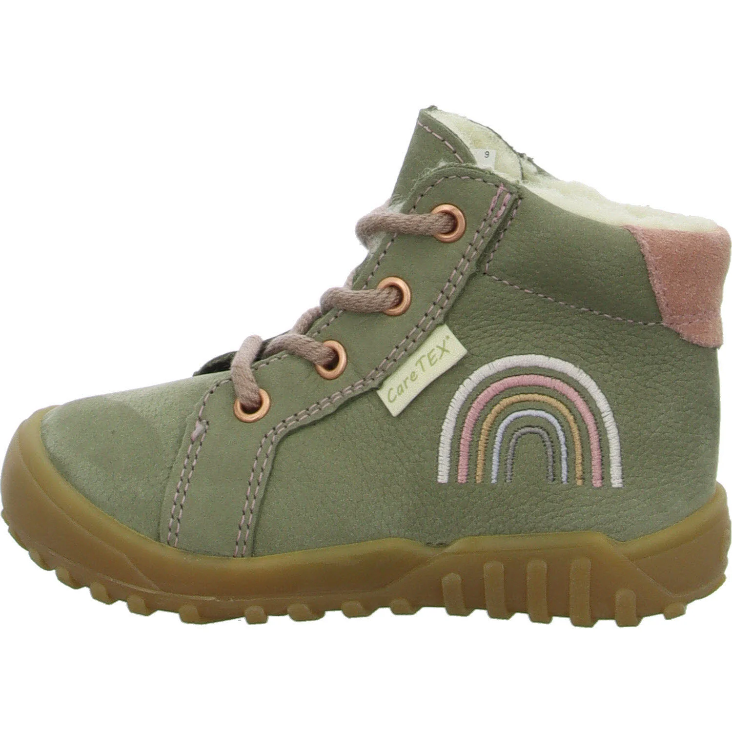 Ricosta Kinder Schnürstiefel 50 3301003/530 Dusty eukalyptus WMS weit