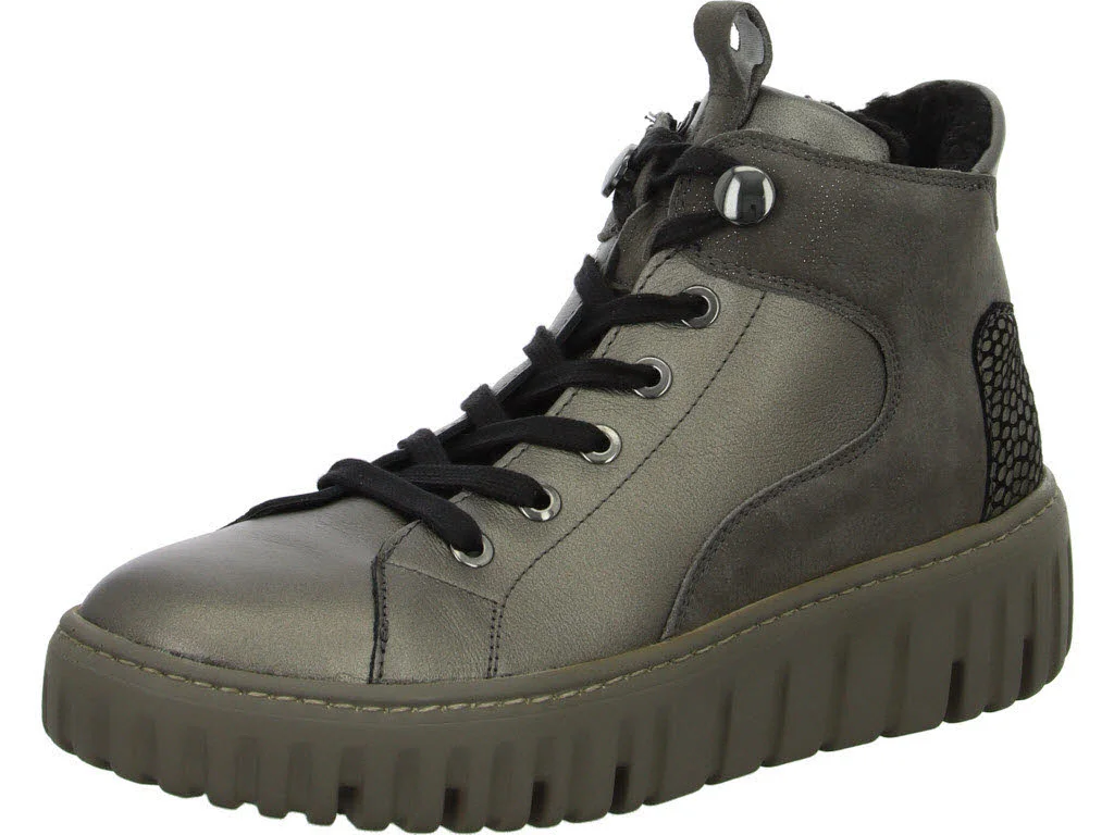 Waldläufer Damen Schnürstiefel warm 941804-403/999 H-Livia schiefer carbon H (weit)