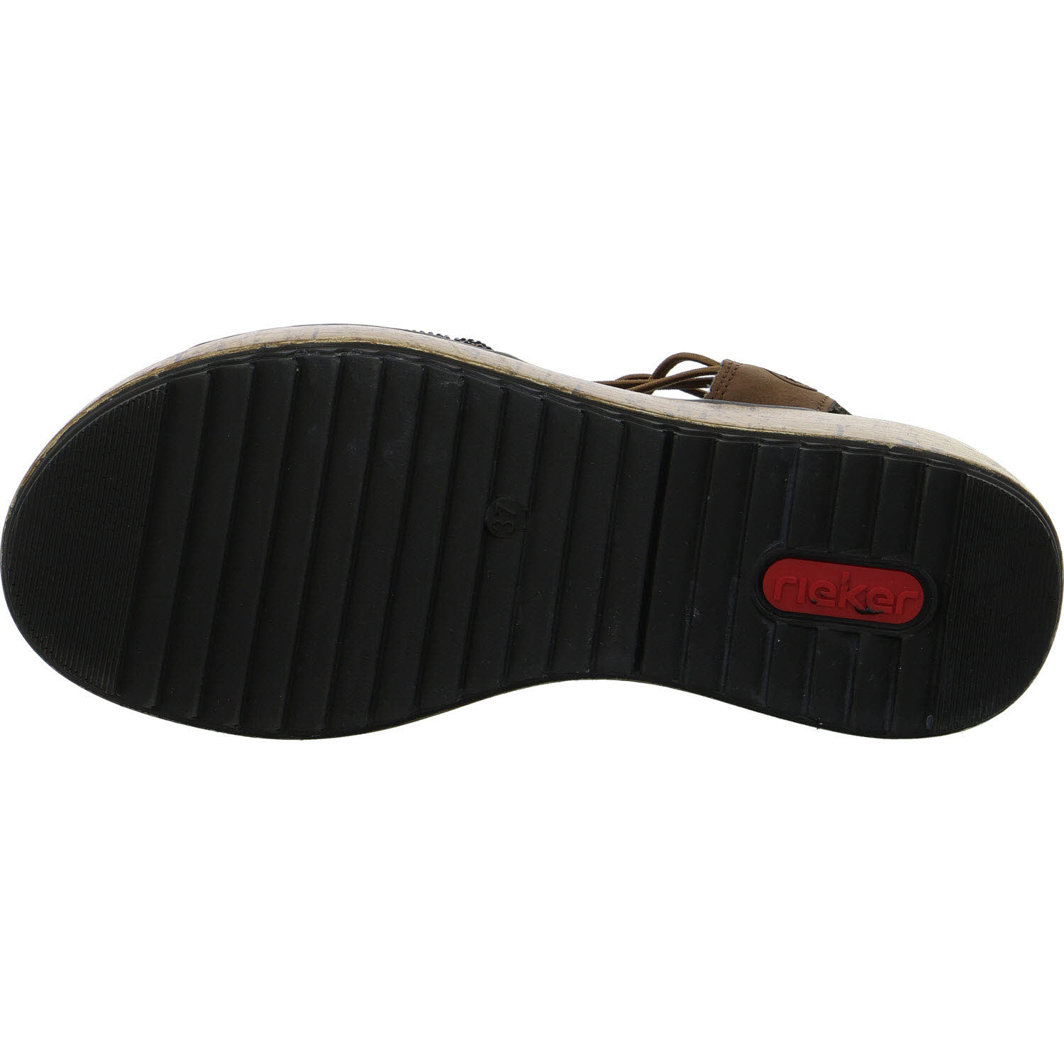 Rieker Damen Sandalen V1765-24 V1765 sherry G (weit)