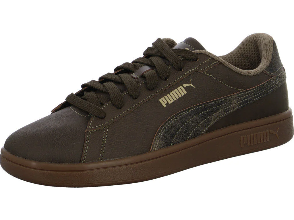 Puma Herren Schnürschuhe 407793/01 Puma Smash 3.0 chocolate-totally taupe normal