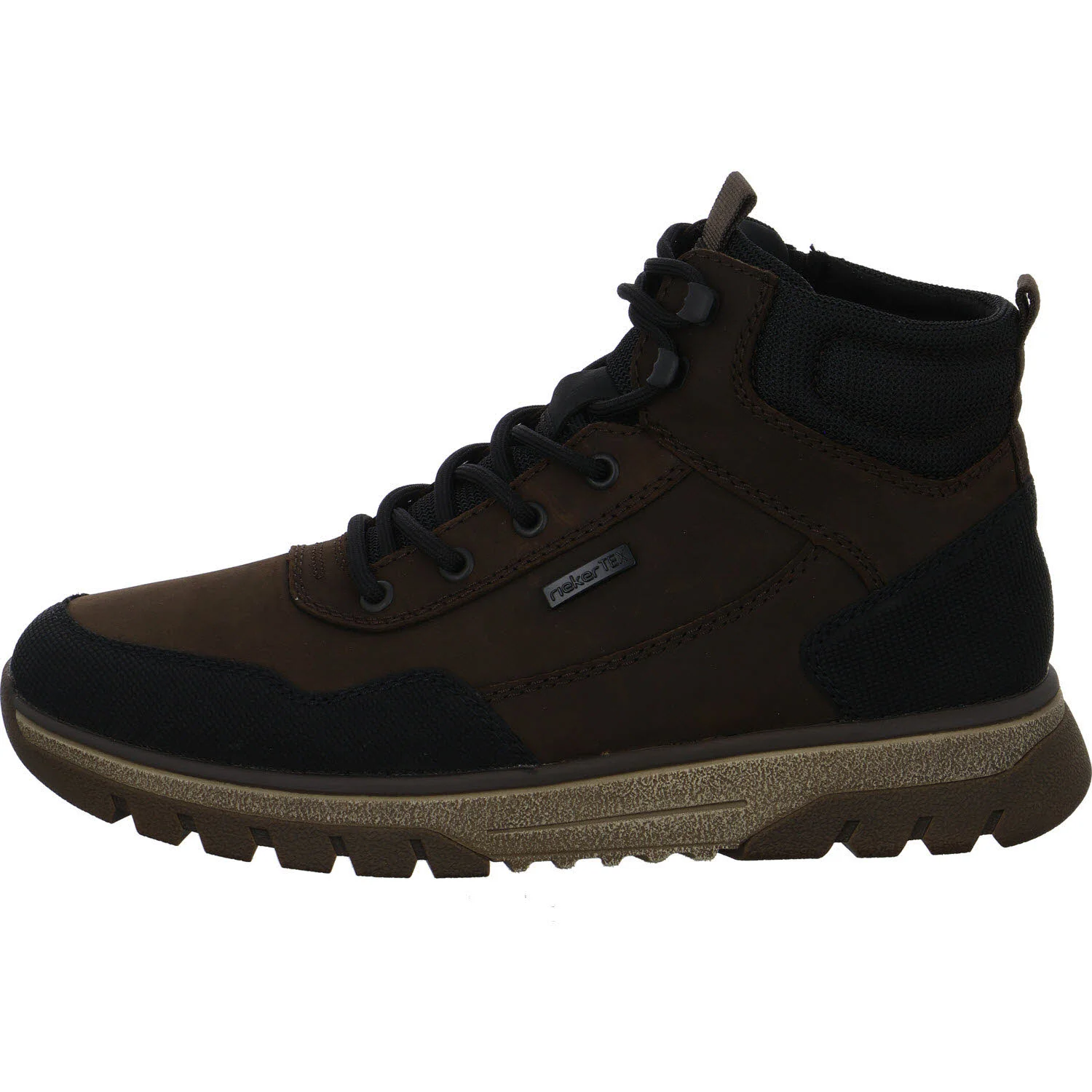 Rieker Herren Schnürstiefel warm B9310-24 B9310 schwarz/cigar/schwarz H (extra weit)