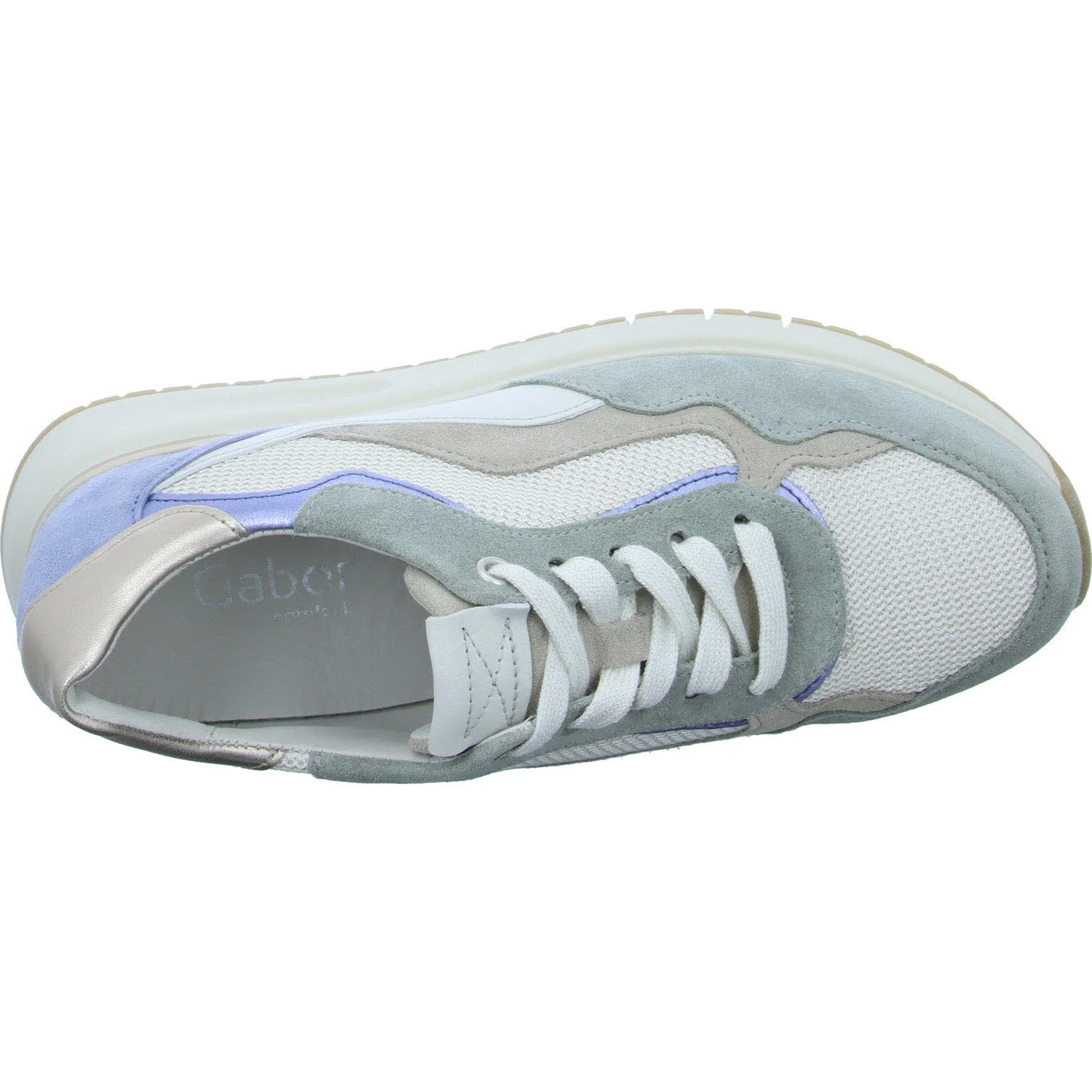 Element 8 von 8 (Bild) – Gabor Damen Schnürschuhe 46.445.64 46.445 panna/pino/azur k. H (weit)