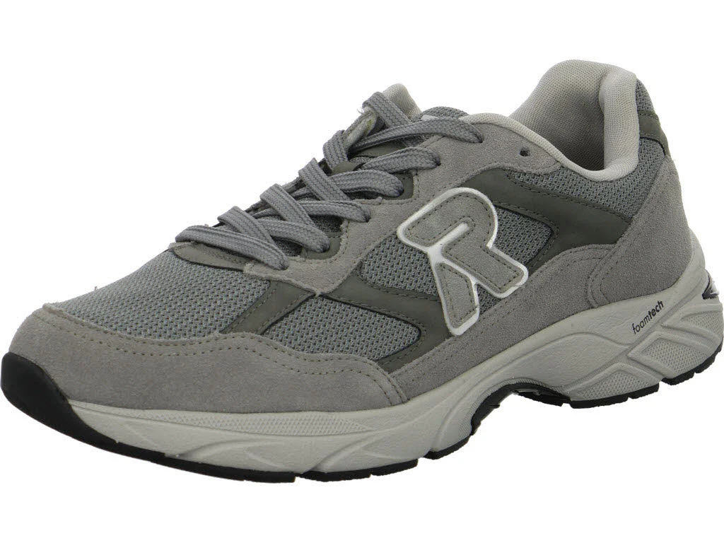Rieker Herren Schnürschuhe U4201-42 U4201 cement/grau/schiefer/grigio/silver H (extra weit)